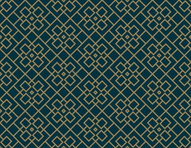 Soyut seamless modeli, vektör seamless modeli. Geometrik süsleme yinelenen. Lüks altın mavi renk