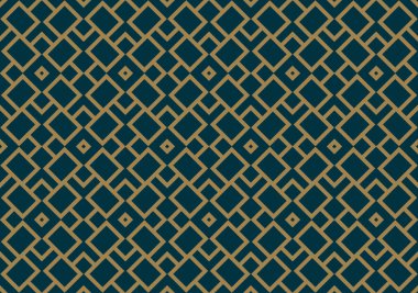 Soyut seamless modeli, vektör seamless modeli. Geometrik süsleme yinelenen. Lüks altın mavi renk