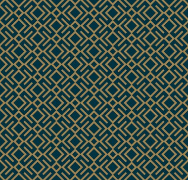 Soyut seamless modeli, vektör seamless modeli. Geometrik süsleme yinelenen. Lüks altın mavi renk