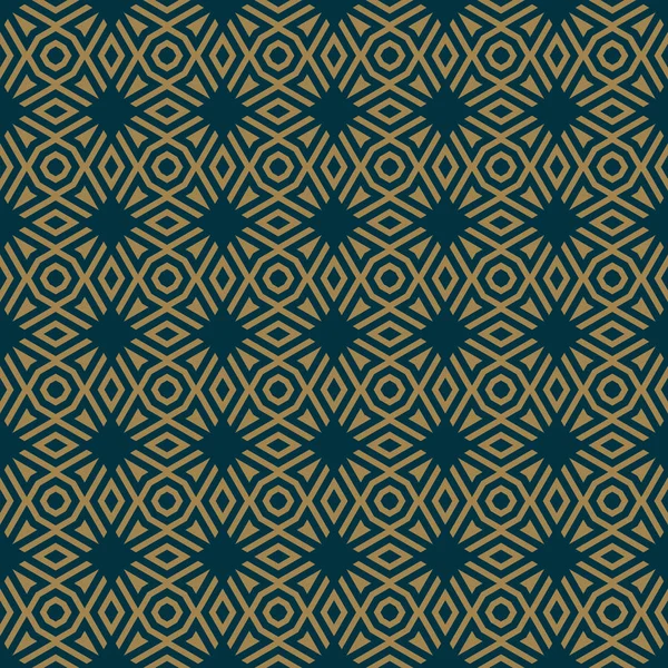 Soyut seamless modeli, vektör seamless modeli. Geometrik süsleme yinelenen. Lüks altın mavi renk