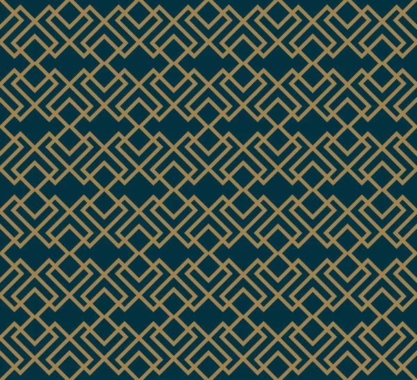 Abstraktes Geometrisches Muster Mit Linien Rauten Ein Nahtloser Vektorhintergrund Blau — Stockvektor