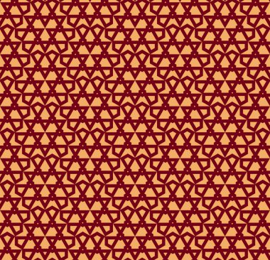 Sorunsuz vektör süsleme. Modern şık geometrik Doğrusal model altın rengi ile