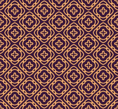 Vektör seamless modeli. Modern şık Soyut doku. Yinelenen geometrik doğrusal çini desen arka plan