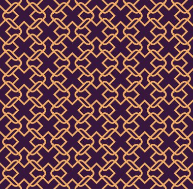 Lüks geometrik desen. Vektör seamless modeli. Modern doğrusal şık doku. Geometrik çizgili süsleme.