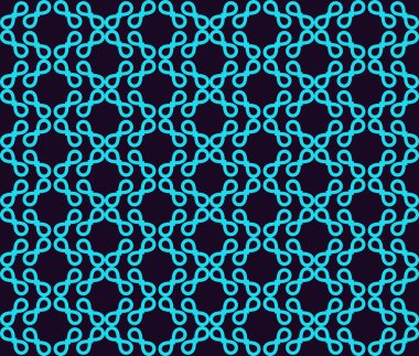 Seamless modeli. Süsleme ve bukleler. Doğrusal arka plan.