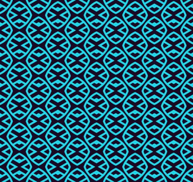 Kesintisiz geometrik çizgiler desen, ince zarif mavi renk süs duvar kağıdı ile doğrusal model süsleme.