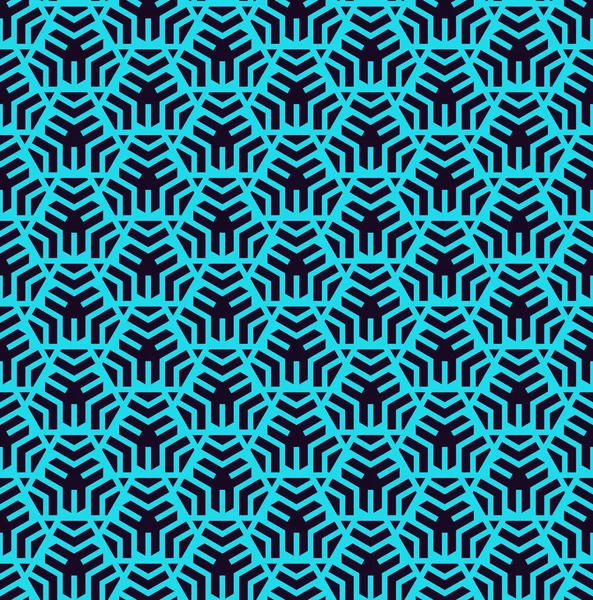 Geometrik Sederhana Kemewahan Biru Minimalis Pola Dengan Garis Dapat Digunakan - Stok Vektor