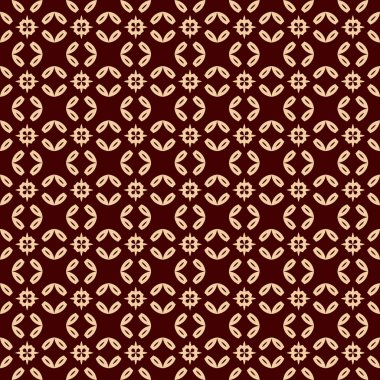 Kesintisiz geometrik çizgi deseni. Çağdaş grafik tasarım. Sonsuz doğrusal doku duvar kağıdı, desen dolgularını, web sayfası satır arkaplanı için. Tek renkli altın kırmızı geometrik süsleme