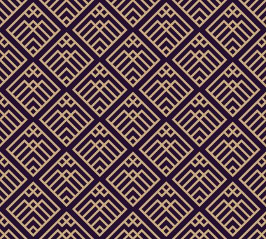Vektör seamless modeli. Modern şık doku. Geometrik arka plan yinelenen. Doğrusal grafik tasarım.