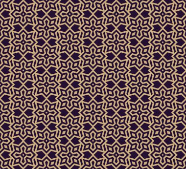 Vektör seamless modeli. Modern şık doku. Geometrik doğrusal süsleme.