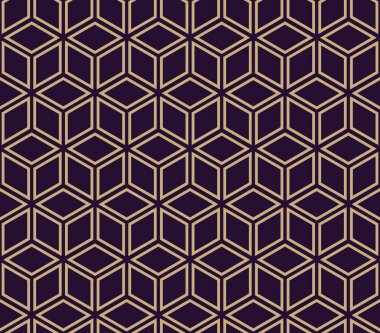 Vector seamless pattern. Modern stylish texture. Repeating geometric background. Linear graphic design. clipart