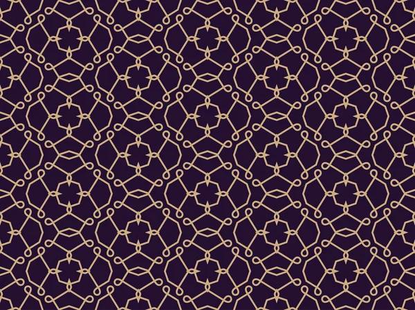 Векторный Бесшовный Шаблон Современная Стильная Текстура Геометрический Линейный Орнамент — стоковый вектор