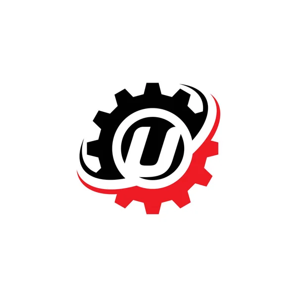 Buchstabe Getriebe Logo Design Vorlage — Stockvektor