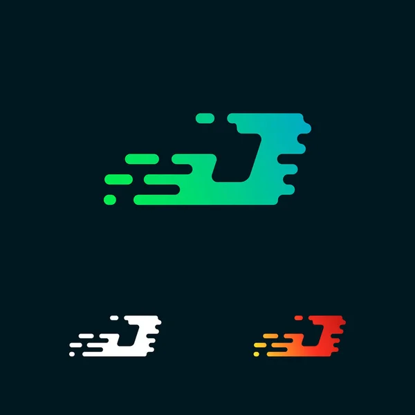 Buchstabe Moderne Geschwindigkeit Formen Logo Design Vektor — Stockvektor