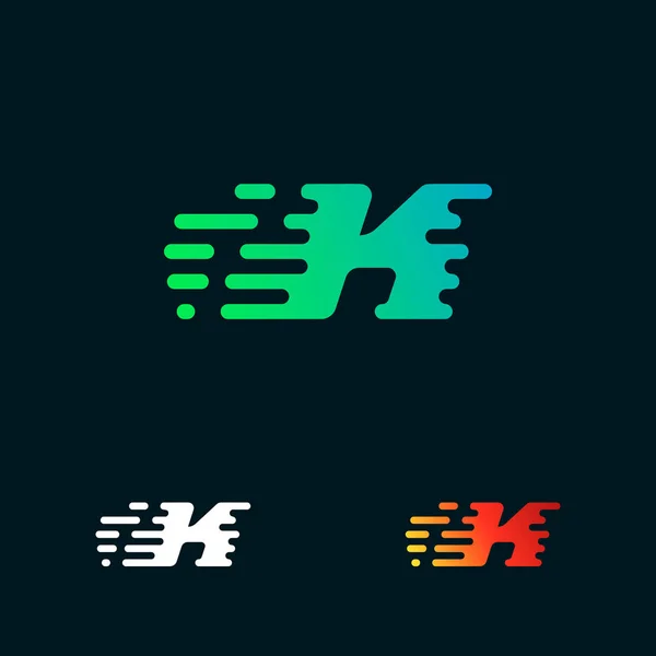 Letra Formas Velocidade Modernas Logotipo Vetor Design — Vetor de Stock