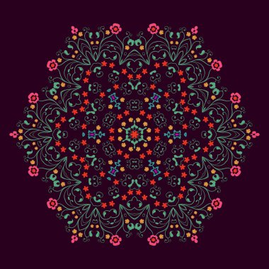 Mandala, vektör Mandala, çiçek mandala, çiçek mandala, oryantal mandala, mandala boyama. Oryantal desen vektör çizim. Islam, Arapça, Hint, Türk, pakistan, Çin, Osmanlı motifleri