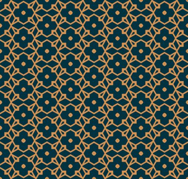 Vektör kusursuz desen. Modern stil soyut doku. Çizgili elementlerden geometrik fayanslar tekrarlanıyor