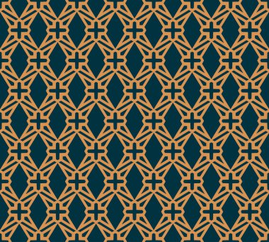 Vektör kusursuz desen. Modern stil soyut doku. Çizgili elementlerden geometrik fayanslar tekrarlanıyor