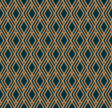Vektör kusursuz desen. Modern stil soyut doku. Çizgili elementlerden geometrik fayanslar tekrarlanıyor