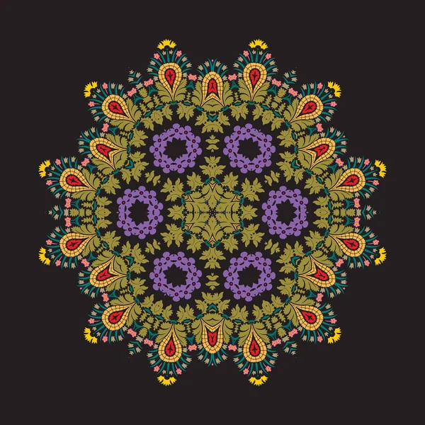 Mandala Vektormandala Blumenmandala Blumenmandala Orientalisches Mandala Färbemandala Orientalisches Muster Vektorillustration — Stockvektor