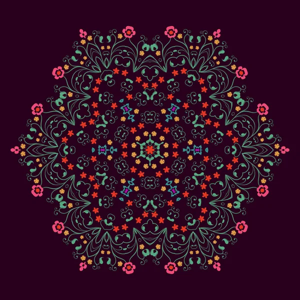 Mandala Vector Mandala Mandala Floral Mandala Floral Mandala Oriental Mandala — Vector de stock