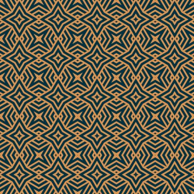 Vektör kusursuz desen. Modern stil soyut doku. Çizgili elementlerden geometrik fayanslar tekrarlanıyor