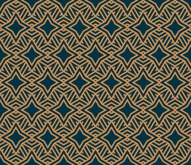 Vektör kusursuz desen. Modern stil soyut doku. Çizgili elementlerden geometrik fayanslar tekrarlanıyor