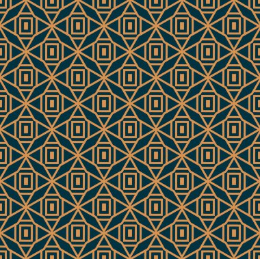 Vektör kusursuz desen. Modern stil soyut doku. Çizgili elementlerden geometrik fayanslar tekrarlanıyor