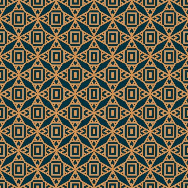 Vektör kusursuz desen. Modern stil soyut doku. Çizgili elementlerden geometrik fayanslar tekrarlanıyor