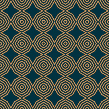 Vektör kusursuz desen. Modern stil soyut doku. Çizgili elementlerden geometrik fayanslar tekrarlanıyor