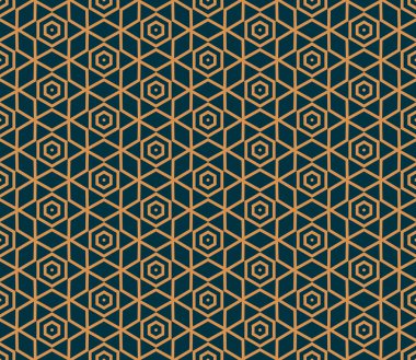 Vektör kusursuz desen. Modern stil soyut doku. Çizgili elementlerden geometrik fayanslar tekrarlanıyor