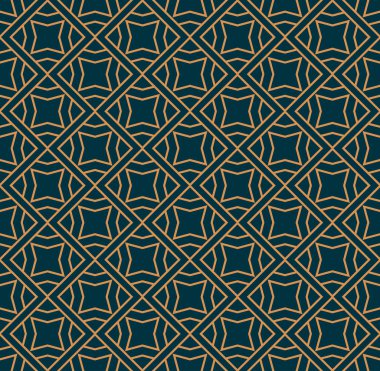 Vektör kusursuz desen. Modern stil soyut doku. Çizgili elementlerden geometrik fayanslar tekrarlanıyor