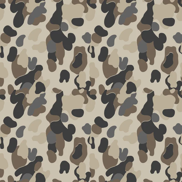 Modèle Camouflage Sans Couture Une Formation Militaire Camouflage Soldat Modèle — Image vectorielle