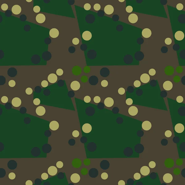 Padrão Camuflagem Sem Emenda Passado Militar Camuflagem Soldado Abstrato Padrão — Vetor de Stock