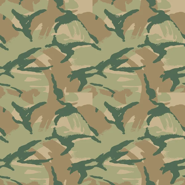 Camouflage Patroon Naadloze Militaire Achtergrond Soldaat Camouflage Abstracte Naadloze Patroon — Stockvector