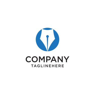 Vektör kalem simgesi. Logosunu görmeniz gerekir. Piktogram. Düğme.