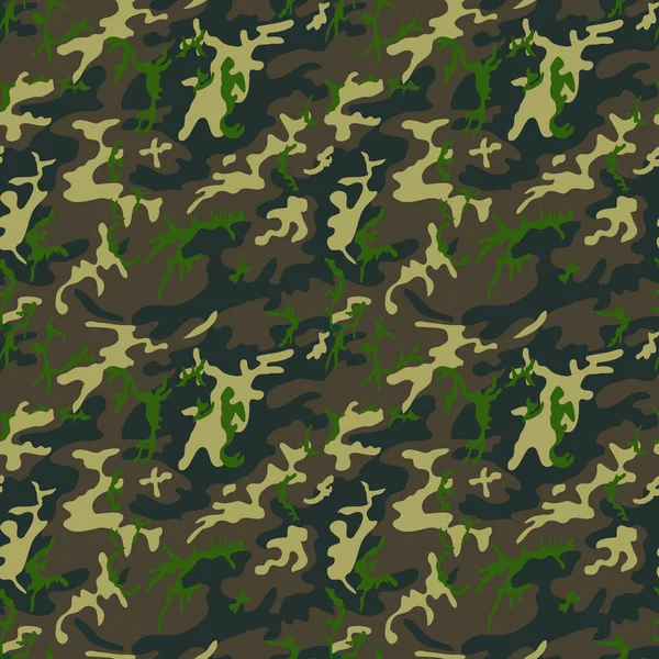 Kamouflagemönster Sömlös Militära Bakgrund Soldat Kamouflage Abstrakta Sömlösa Mönster För — Stock vektor