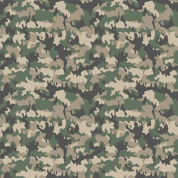 Camouflage Pattern Seamless Military Background Soldier Camouflage Abstract Seamless Pattern — Stock Vector