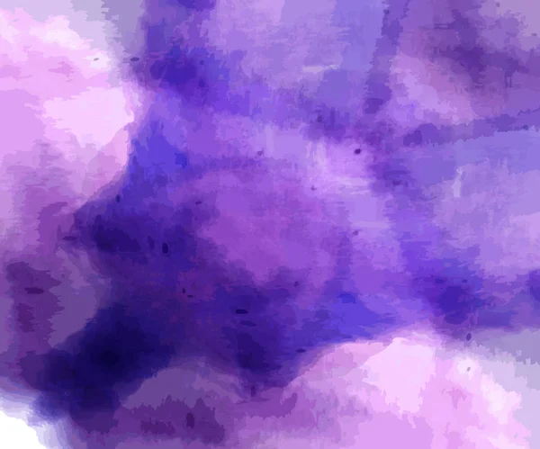 Handbemalte Dunkelviolette Aquarell Hintergründe — Stockvektor