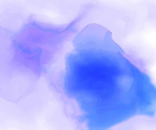 Aquarelle Peinte Main Ciel Nuages Fond Abstrait Aquarelle Illustration Vectorielle — Image vectorielle