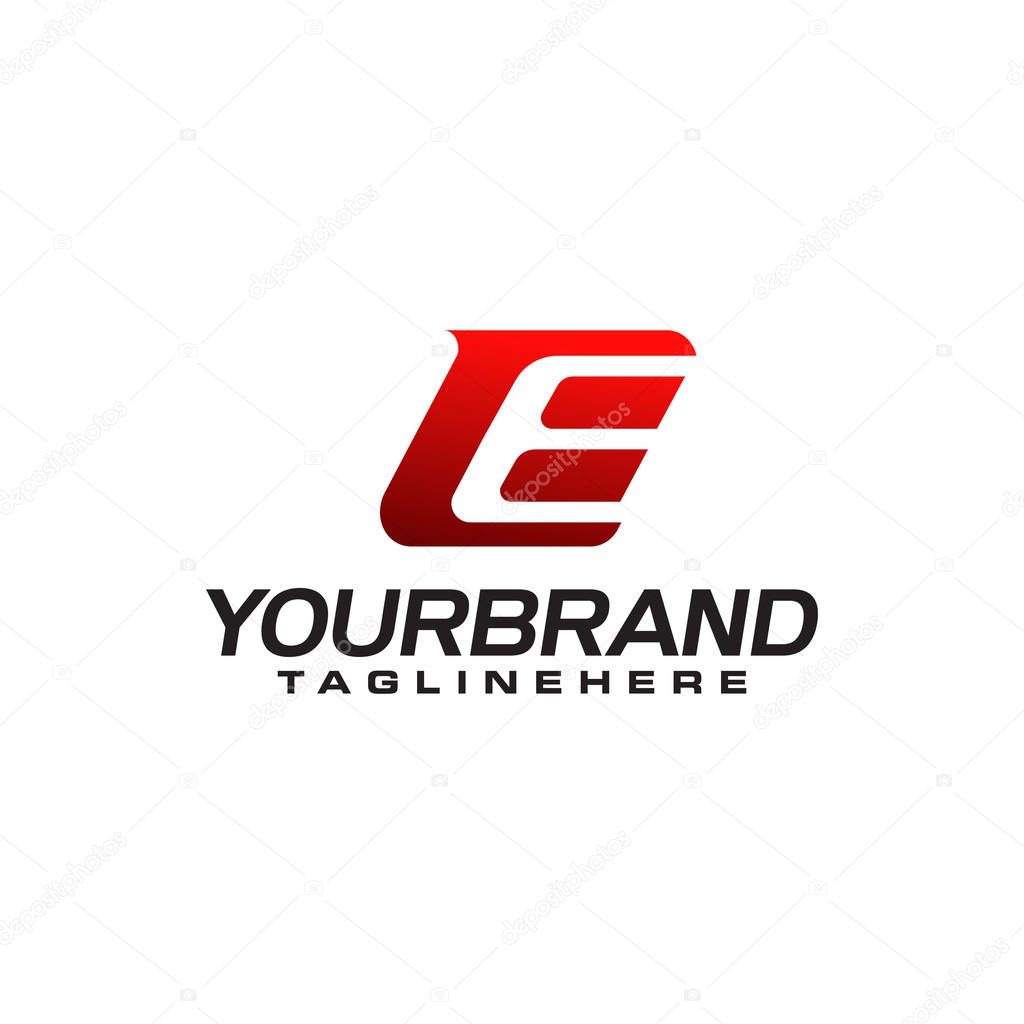 E Letter Logo template