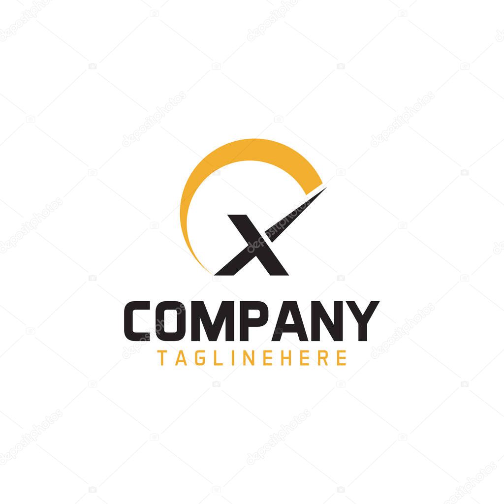 Letter X Tachometer logo