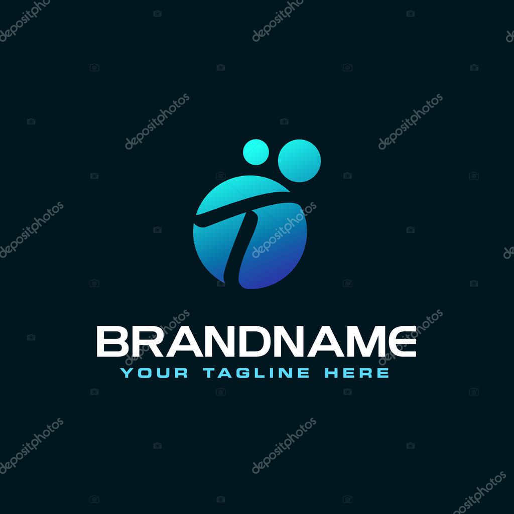 Dots Letter T Logo. T Letter Design Vector with Dots.