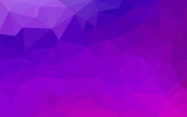 Mor menekşe pembe soyut geometrik buruşuk üçgen düşük poli stil degrade illüstrasyon grafik arka plan. İşiniz için vektör poligonal tasarımı.