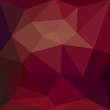 Düşük Çokgen üçgen desen kırmızı renk arka plan mozaik stil illüstrasyon veya geometrik tarzı