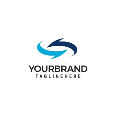 Logo tasarım şablonu okları döndürmek