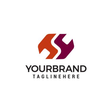 HS, S logosu Logo tasarım şablonu