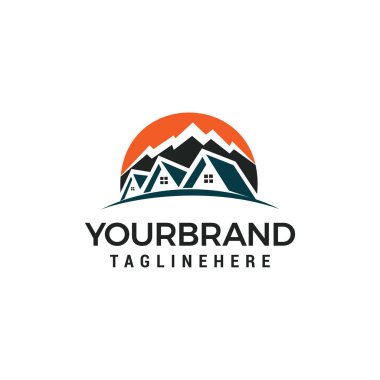 dağ evi Logo şablonu vektör çizim tasarım