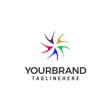 girdap Logo şablonu vektör çizim tasarım