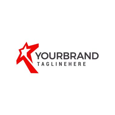 Yıldız Logosu Şablonu vektör illüstrasyon tasarımı